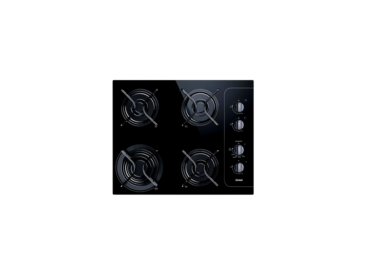 Cooktop a Gás 4 Bocas Consul CD042AE com Botões Removíveis