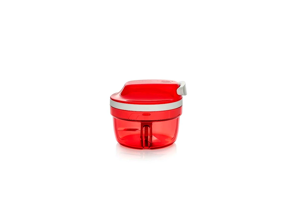 Tupperware SuperSonic Chopper Mini, capacidade de 300 ml, processador manual de alimentos – Aparelho de cozinha para cortar ervas, nozes, alho, legumes