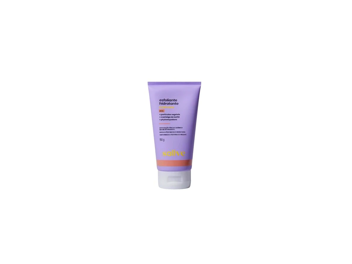 Sallve Esfoliante Hidratante Corporal Ácido Lático + Sementes de Damasco 150g