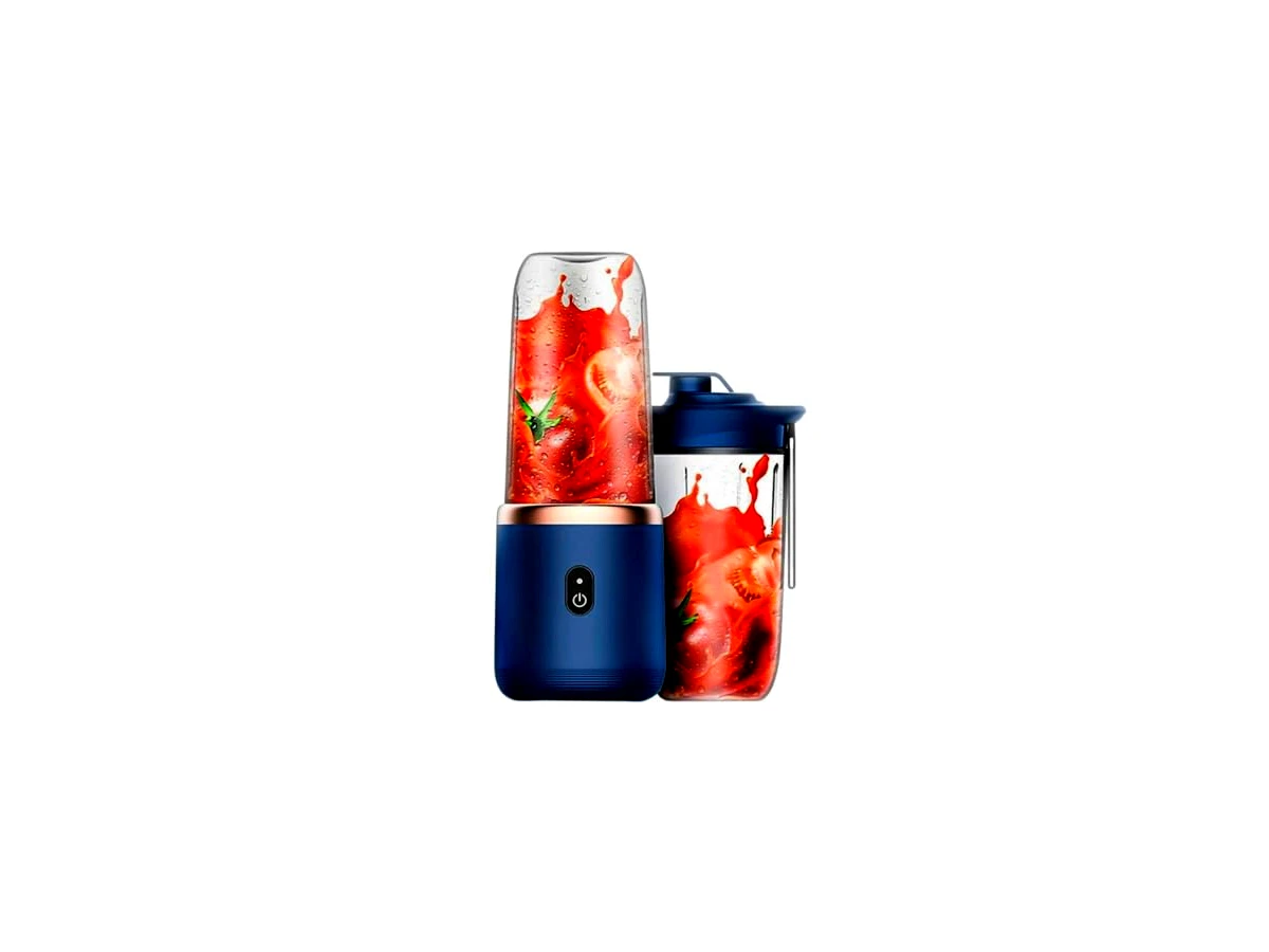 Mini Liquidificador Portátil Recarregável USB 400ml 6 Lâminas