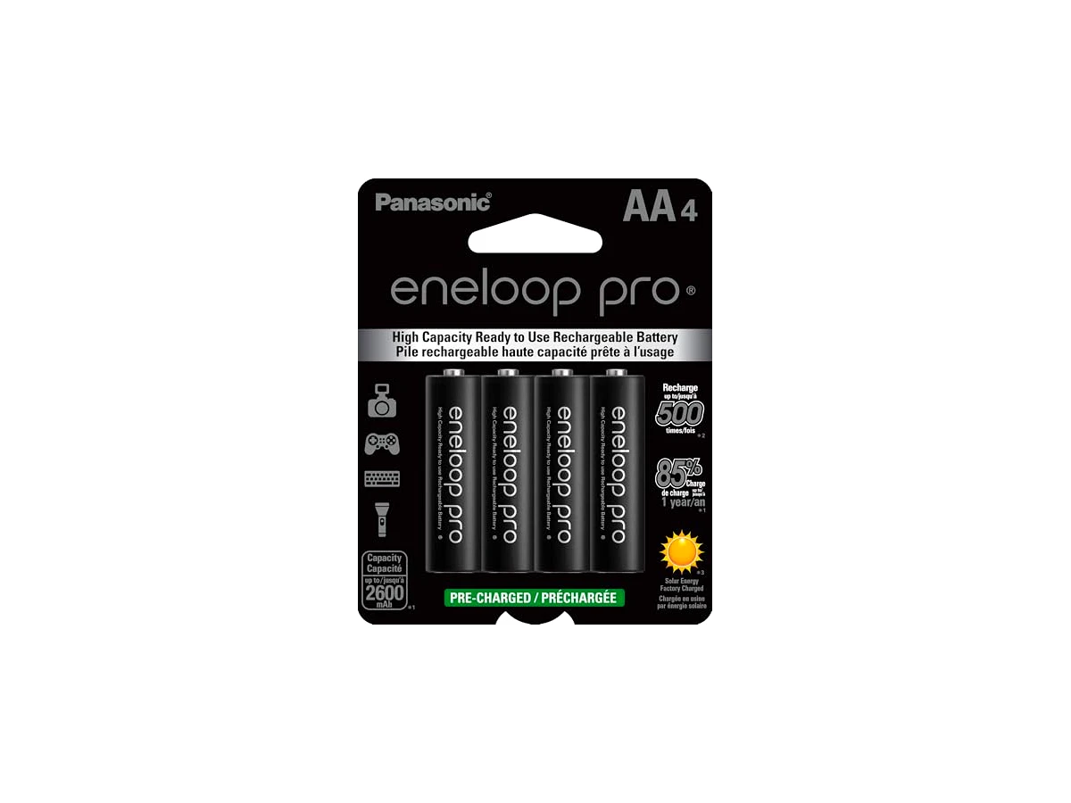 Pilhas AA Recarregáveis da Eneloop Pro 2550 mAh