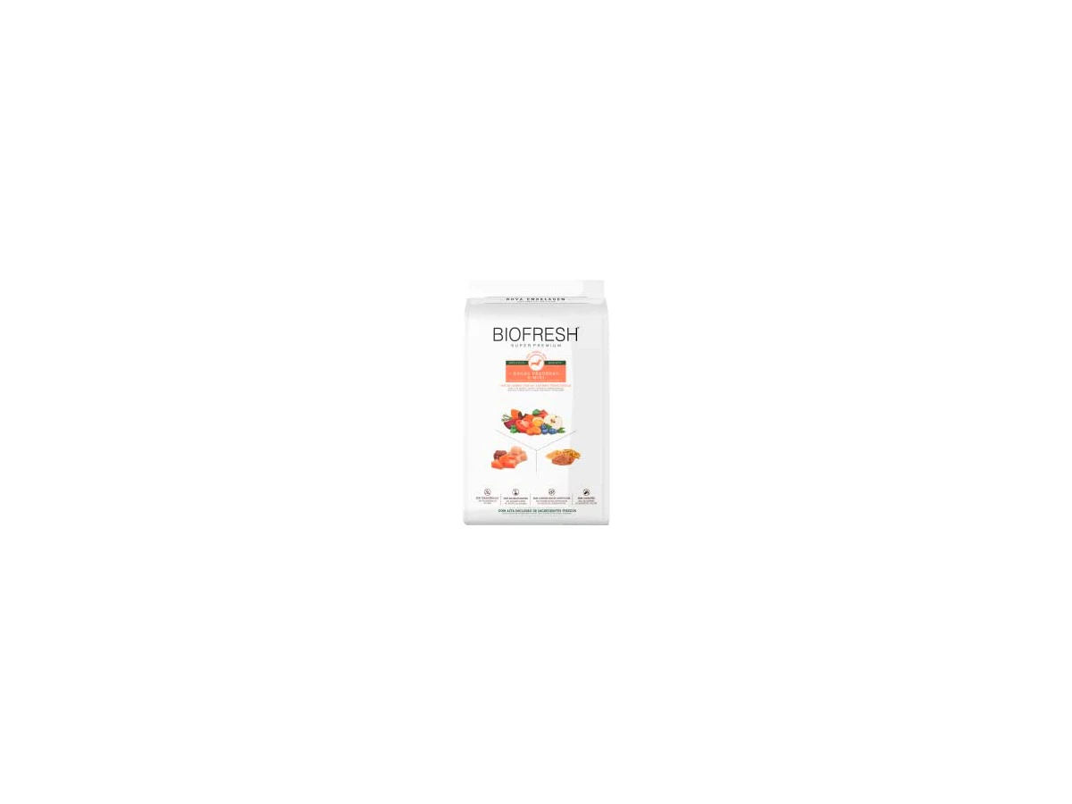 Ração BioFresh Super Premium para Cães Adultos de Raças Pequenas e Miniaturas - 3kg